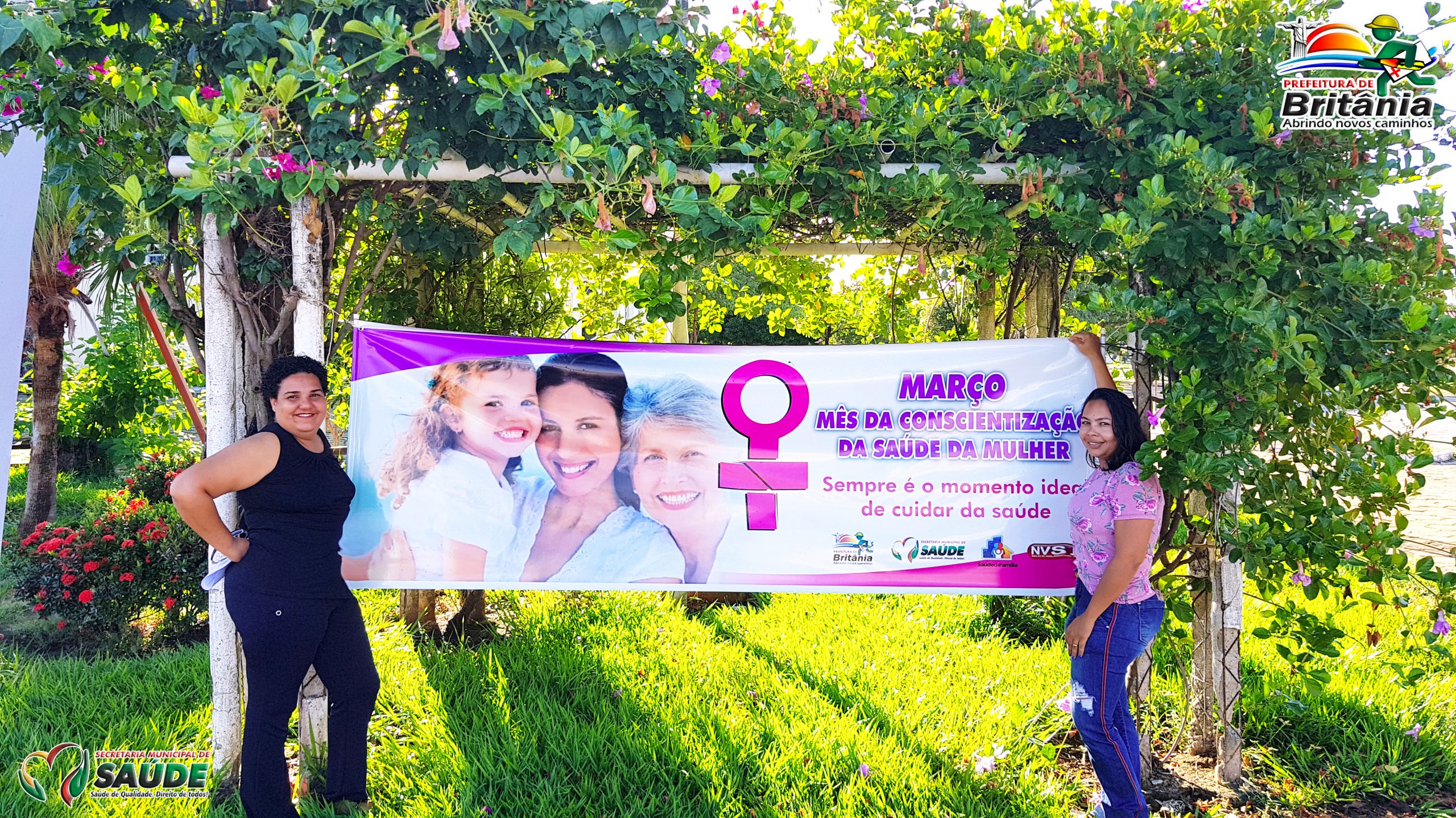 SAÚDE: THAYS E PALOMA DIVULGANDO O QUANTO É IMPORTANTE CUIDAR DA SAÚDE NO MÊS DA MULHER EM BRITÂNIA.