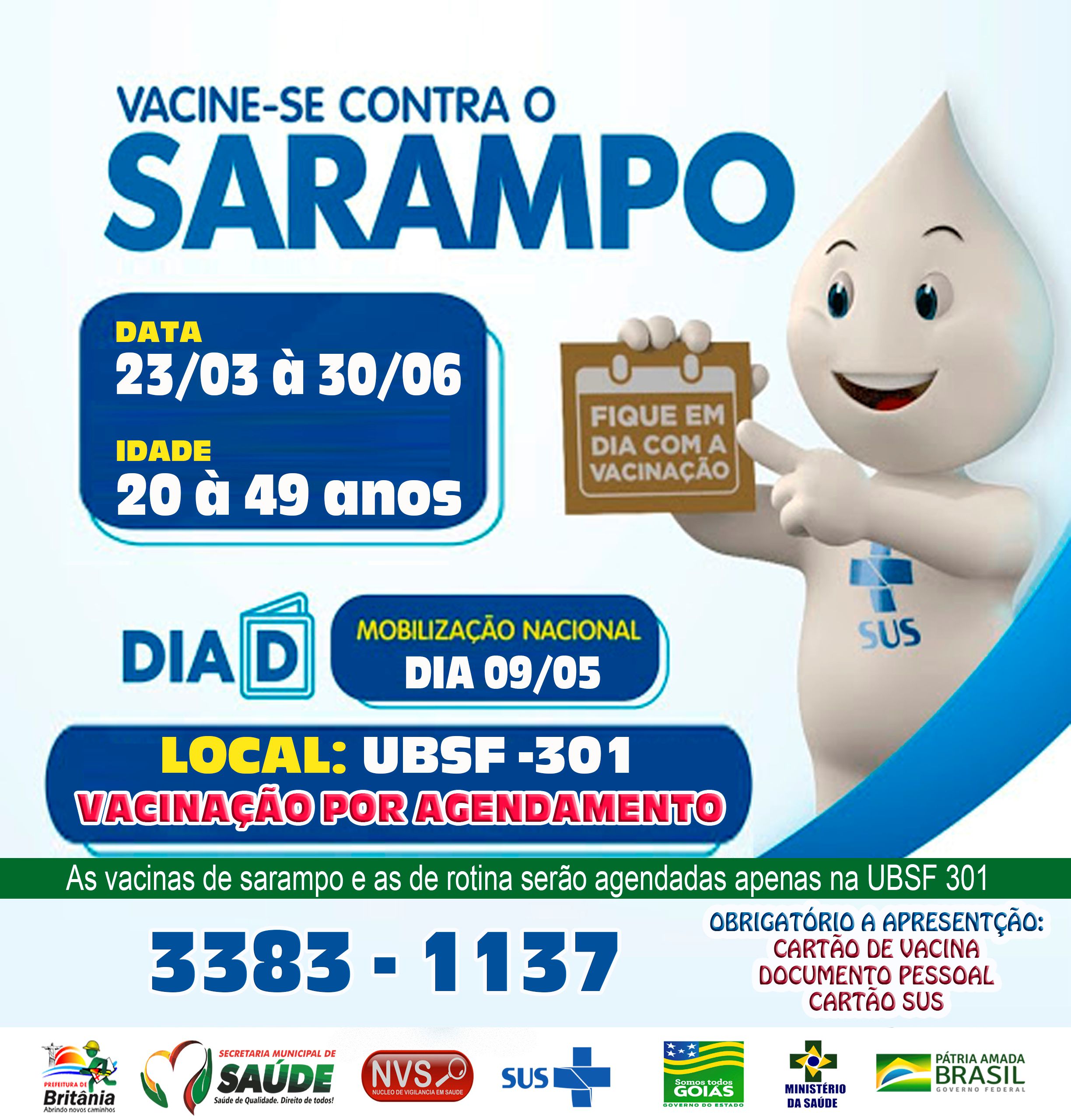 CAMPANHA E VACINAÇÃO CONTRA O SARAMPO EM BRITÂNIA GO